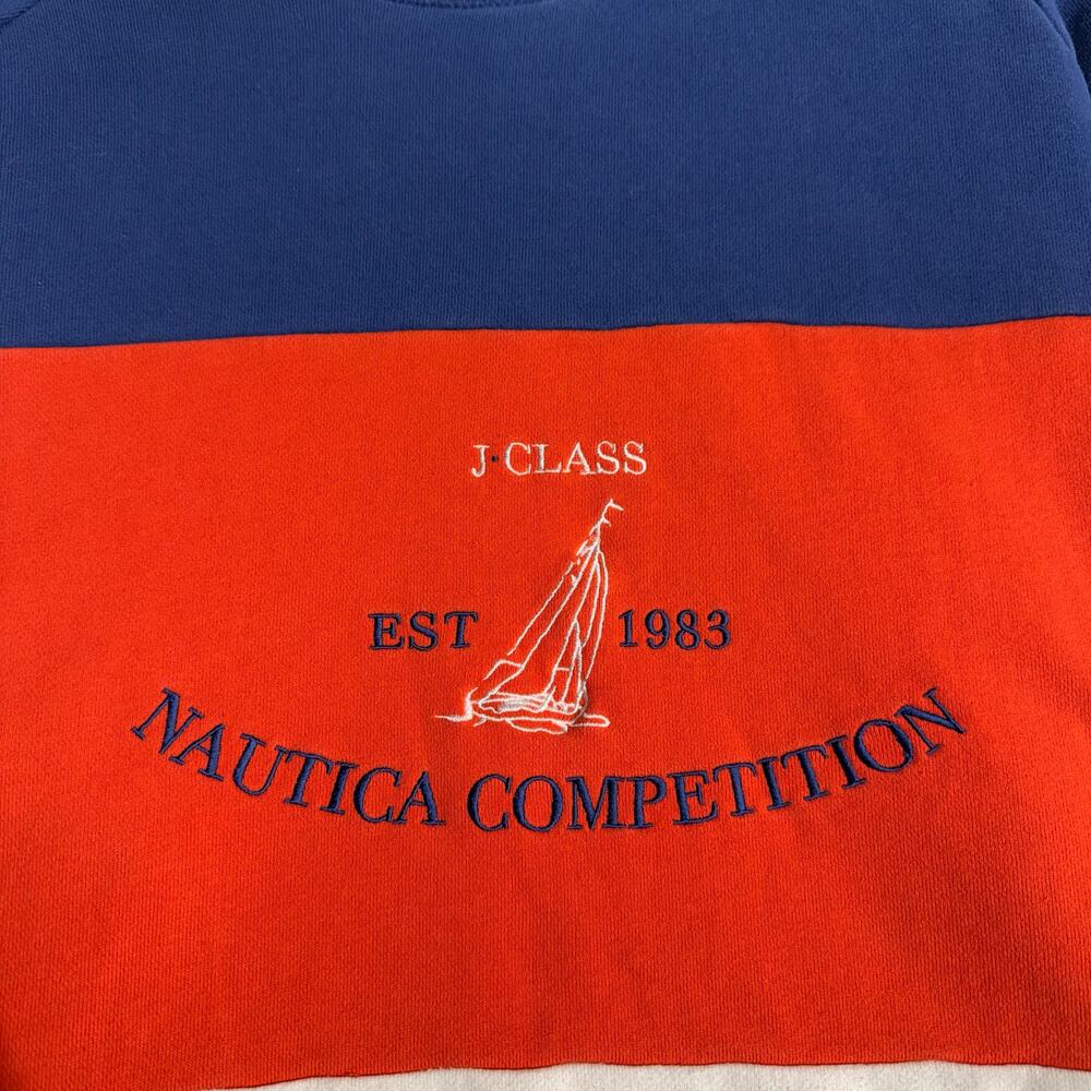 Y2K Mens Nautica J Class Competition Crewneck L - Picture 2 of 7